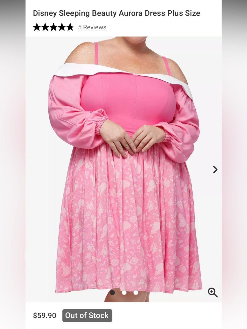 Hot Topic + Disney Sleeping Beauty Aurora Dress